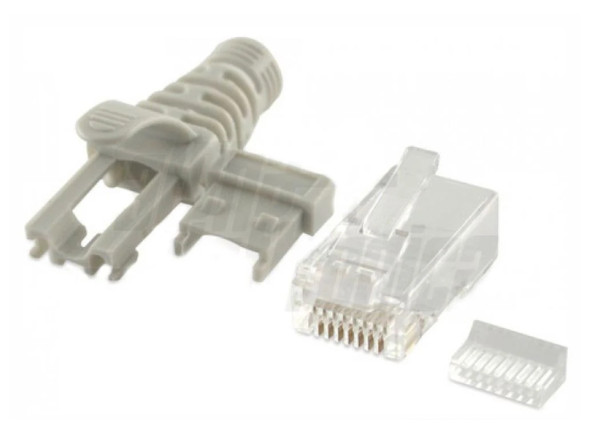Alpha Elettronica Ficha Rj45 Modelar 8p8c Cat6a C/ Capa Alpha Elettronica Ficha Rj45 Modelar 8p8c Cat6a C/ Capa